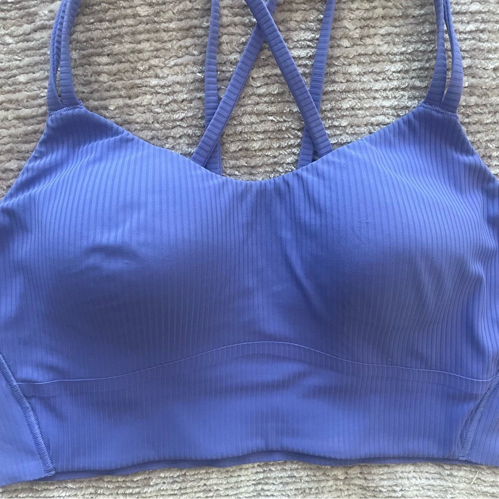 Lilac Double-Strap Sports Bra - Picture 5 of 7